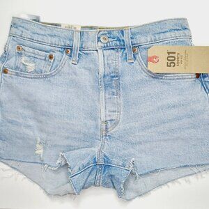 Levis 501 High Rise Shorts Size 27
